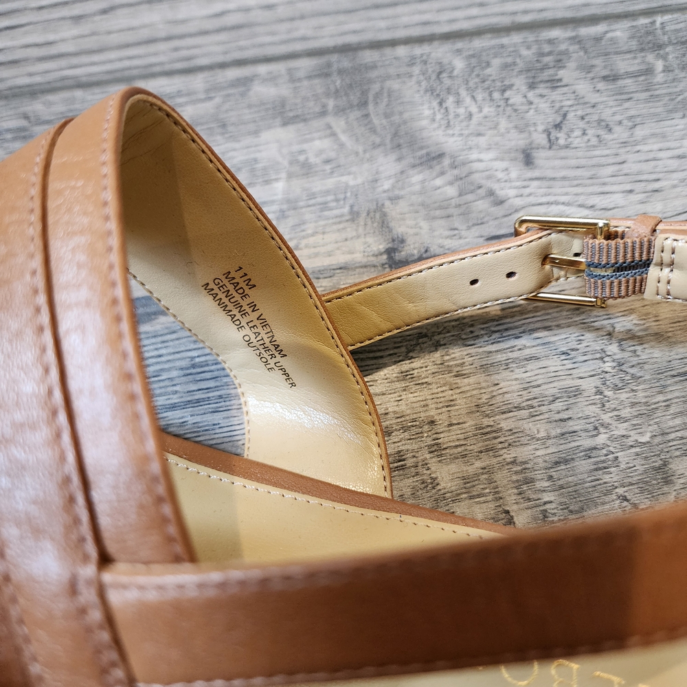 Talbots Women's Keri Nappa Sandals Size 11M Brown Leather - Picture 5 of 7